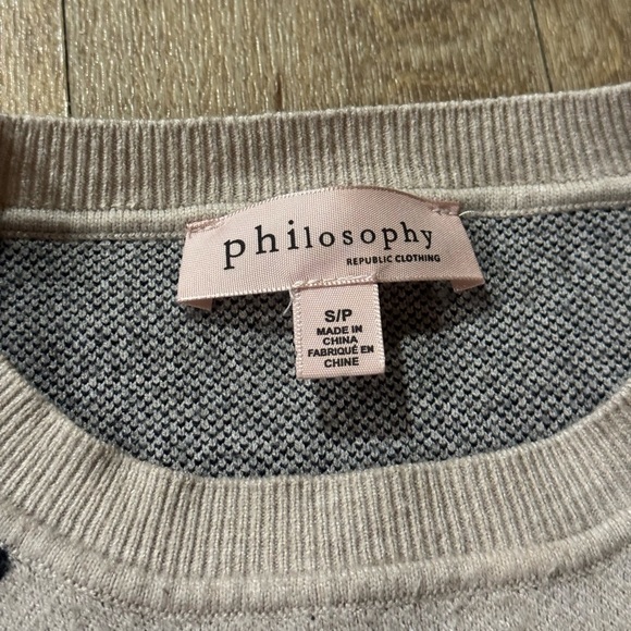 Philosophy Floral Sweater Vest Size Small - Picture 4 of 4